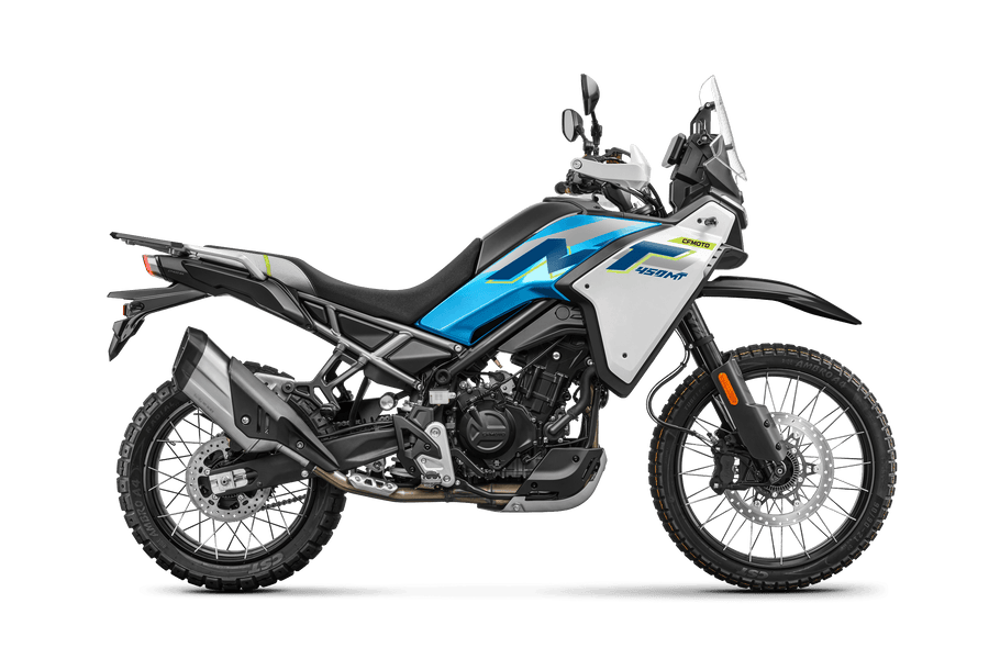 CFMOTO 450MT motorcycle, studio view