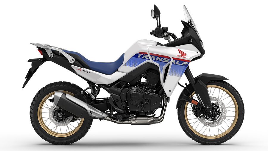 Honda XL750 Transalp motorcycle, studio view