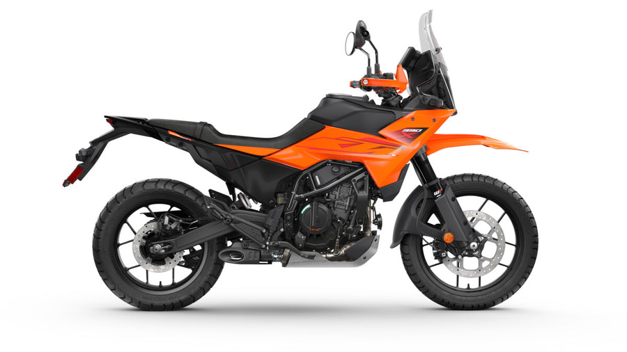 KTM 390 Adventure X motocicleta, foto de estudio