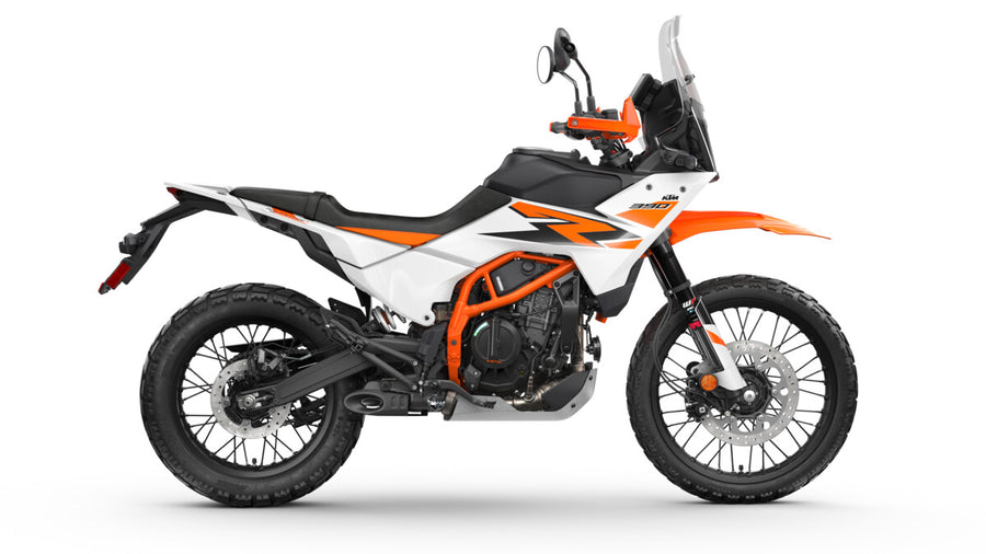 KTM 390 Adventure R motorcycle, studio view